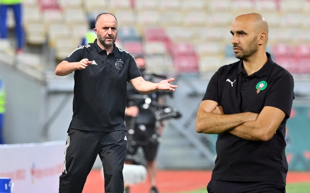 بلماضي مدرب المنتخب الجزائري يعلن دعمه للركراكي والمغرب في مونديال قطر