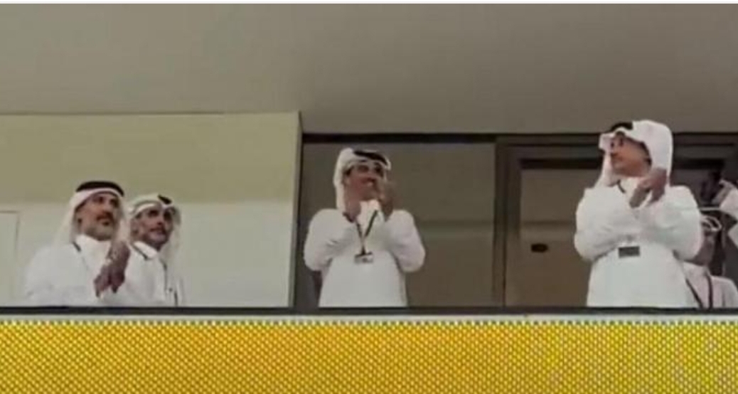 فيديو :     تفاعل كبير لأمير قطر من داخل الملعب مع فوز المغرب على بلجيكا