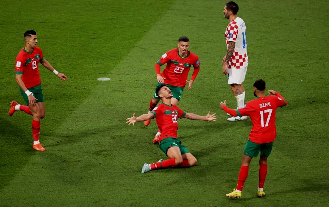 المغرب يتأخر بهدفين لواحد أمام كرواتيا خلال الشوط الأول من مباراة الترتيب في المونديال