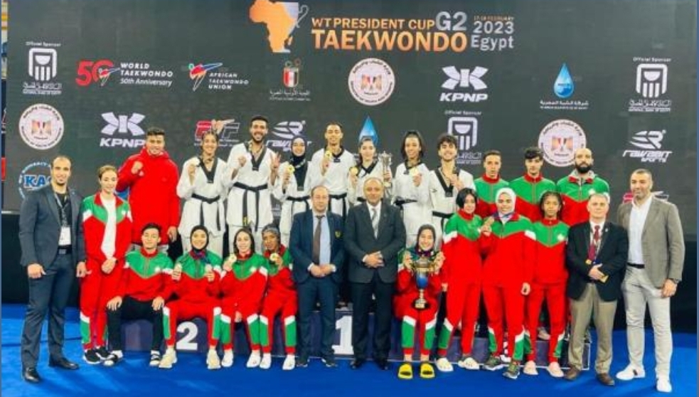 المنتخب المغربي لـ”التايكواندو” يحصد الأخضر واليابس بـ”مصر” وسط 35 دولة ويعتلي الصدارة