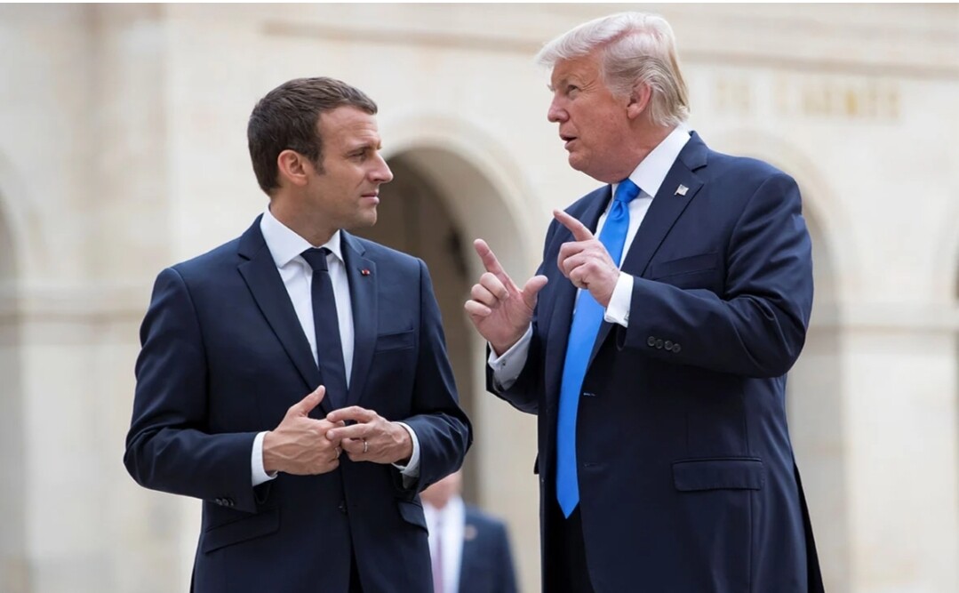 ترامب يصف الرئيس الفرنسي إيمانويل ماكرون بالذليل