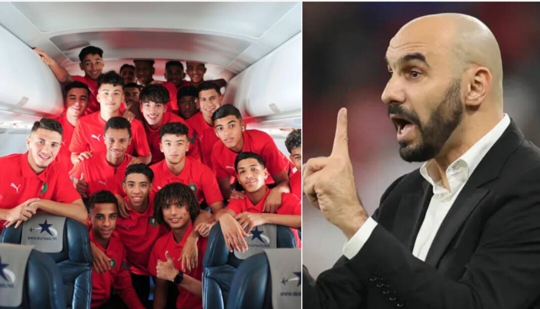 الناخب الوطني الركراكي سعيد بتأهل فتيان المغرب إلى كأس العالم على حساب المنتخب الجزائري