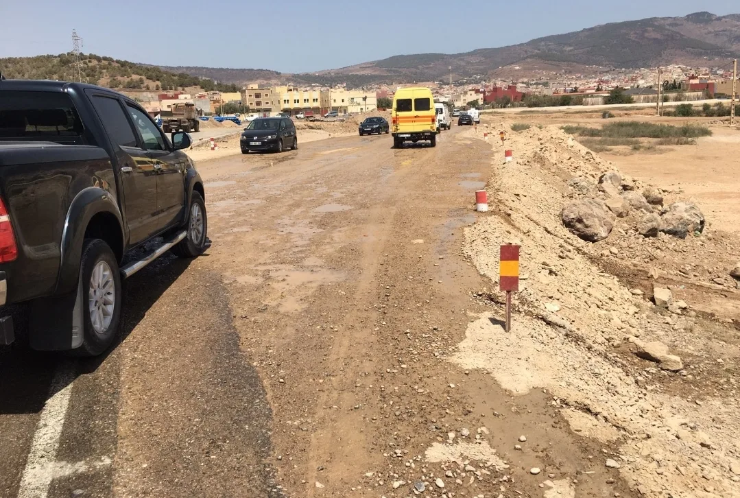 شركتي GTR وبعيوي للأشغال تتلاعبان في بناء مشروع تثنية الطريق الوطنية رقم 16 محور قرية أركمان وميناء غرب المتوسط عبر الناظور