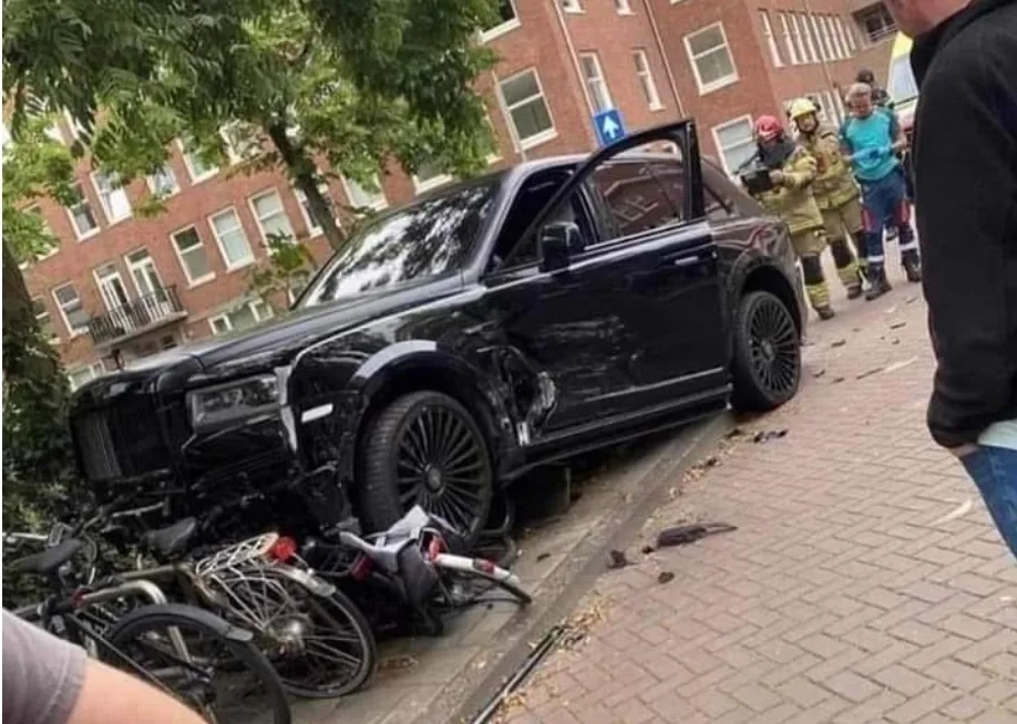 حادثة سير بسيارة زياش التي تقدر قيمتها ب 500 مليون