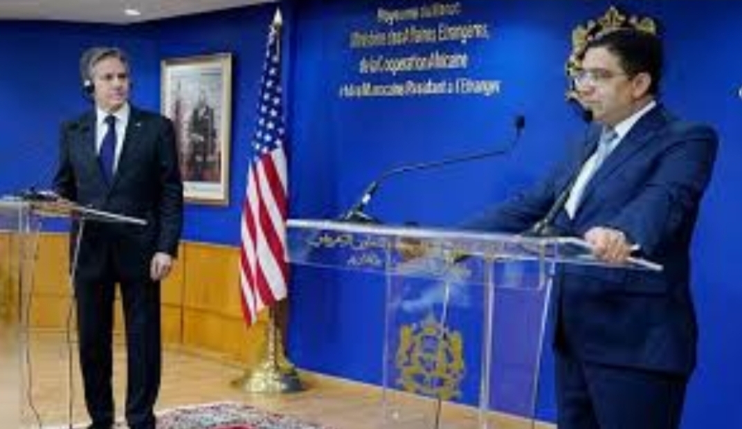 محادثات بين وزيري الخارجية المغربي بوريطة والأمريكي بلينكن حول الهجوم المباغت الذي شنته حماس وردة فعل الإسرائيلية القوية