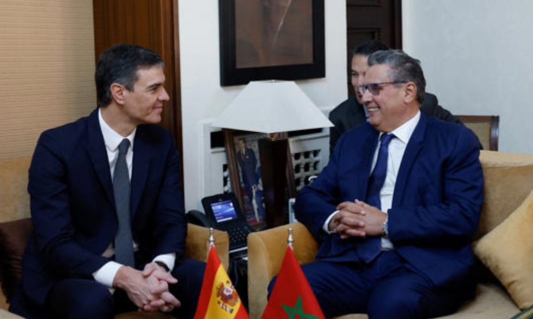 خلال إتصاله بأخنوش … رئيس الحكومة الإسبانية :      سنعمل بكل جهد على تعزيز العلاقات بين المغرب والاتحاد الأوربي