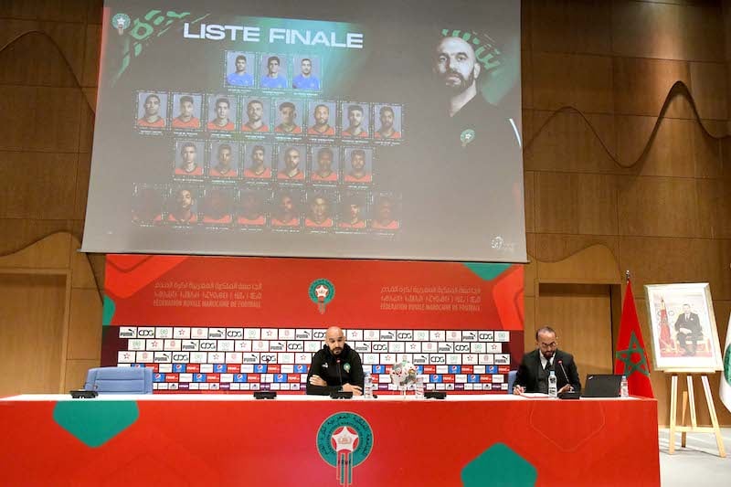 الناخب الوطني وليد الركراكي يكشف عن لائحة “أسود الأطلس” المشاركة في كأس إفريقيا للأمم