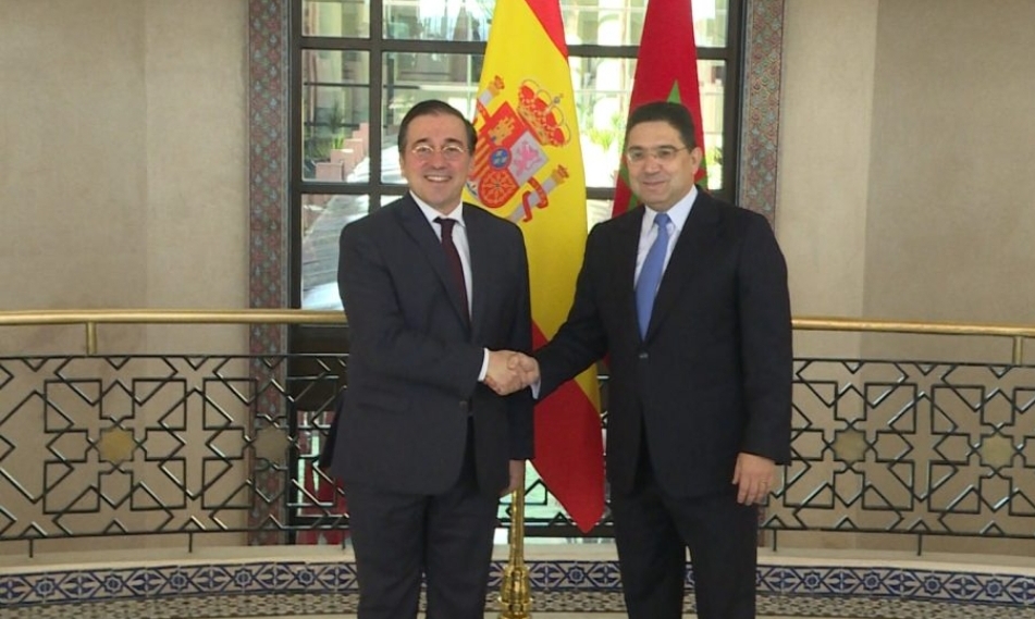 إسبانيا تجدد التأكيد على دعمها لمغربية الصحراء ، وبوريطة يربط حل مشكل الحدود البحرية بالحوار