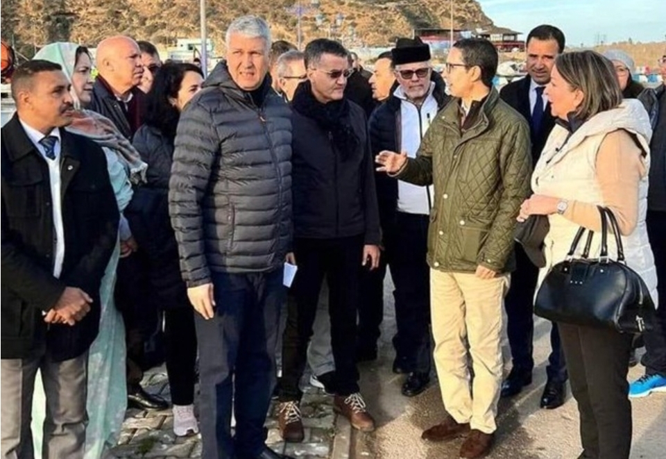 وزير الفلاحة والصيد البحري والتنمية القروية يقوم رفقة وفد برلماني بزيارة لأحواض تربية الأسماك بجماعة رأس الماء بالناظور