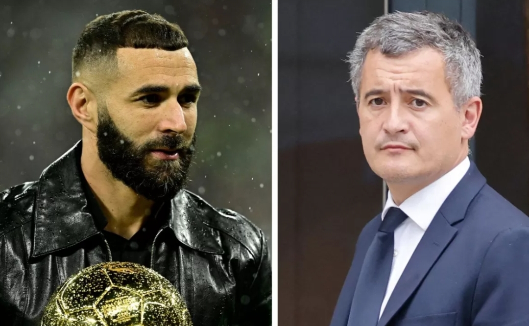 إنهمه بالانتماء لجماعة “إرهابية” … بنزيمة يتقدم بشكوى ضد وزير الداخلية الفرنسي