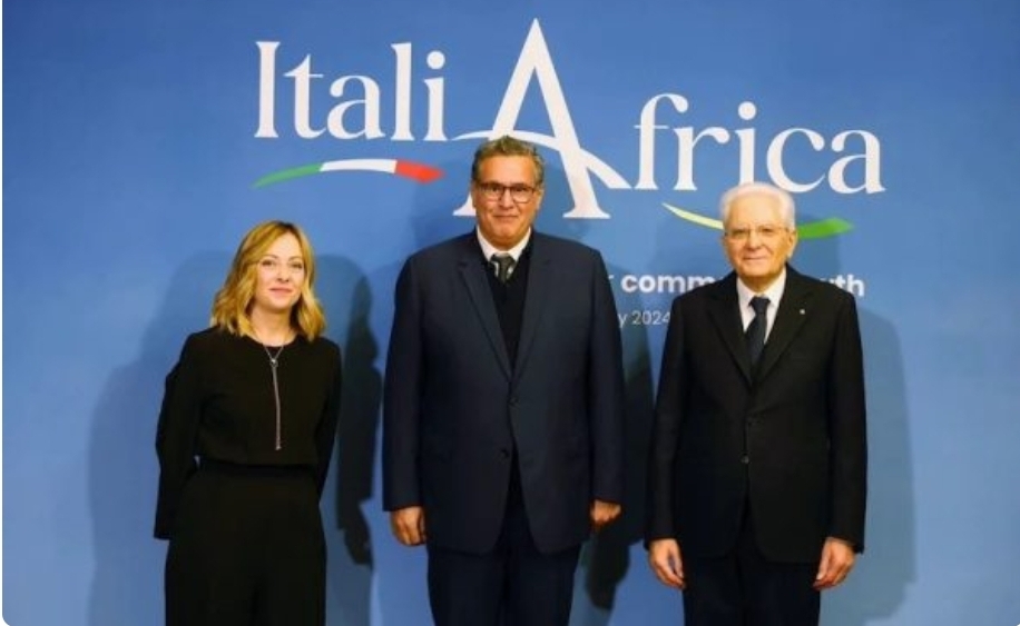 الرئيس الإيطالي يستقبل أخنوش في قمة روما