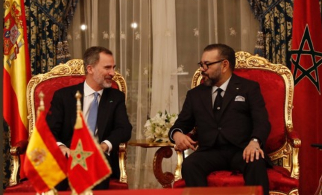 العاهل المغربي يبرق العاهل الإسباني