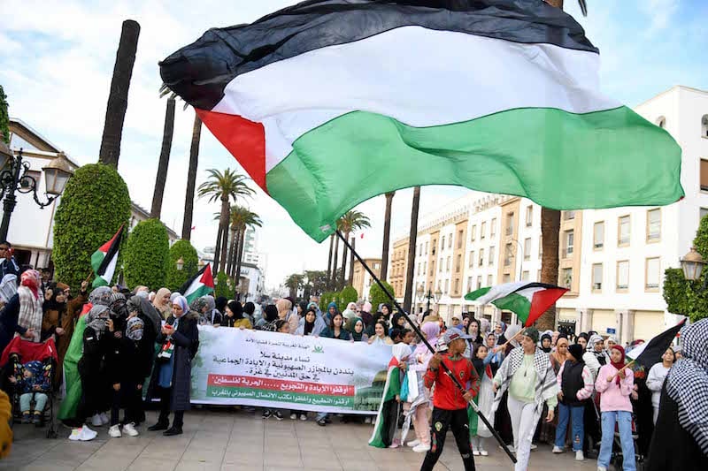 مدن مغربية تتضامن مع فلسطين