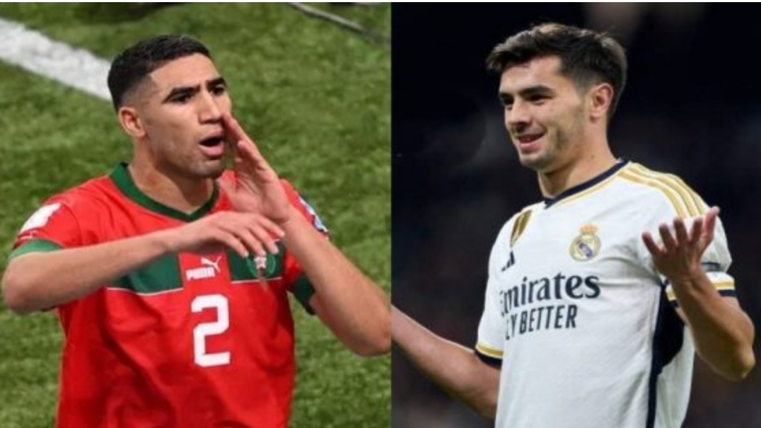بعد إعلان لائحة الركراكي … حكيمي مخاطبا إبراهيم دياز :      “مرحبا بيك فدارك”