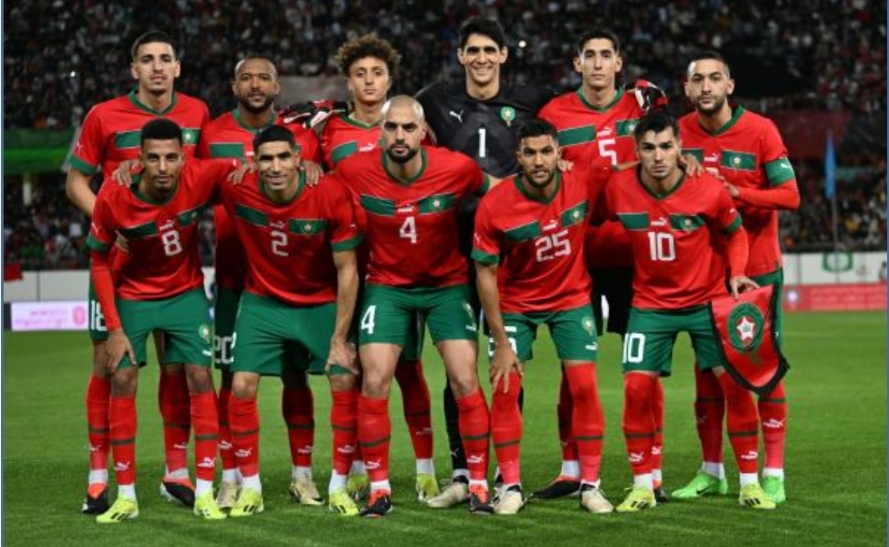 تشكيلة المنتخب الوطني المغربي في مباراة موريتانيا