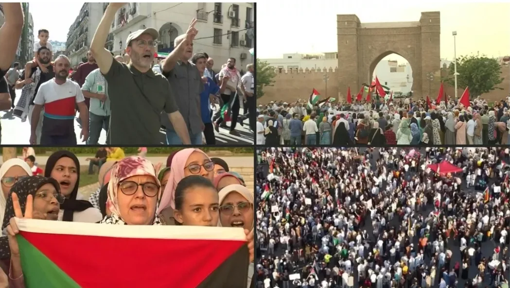 المغرب يشهد 114 مظاهرة داعمة لغزة ب 54 إقليم