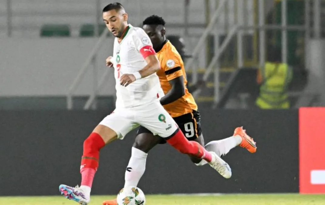 التشكيلة التي سيلعب بها المنتخب المغربي بعد قليل ضد المنتخب الزامبي