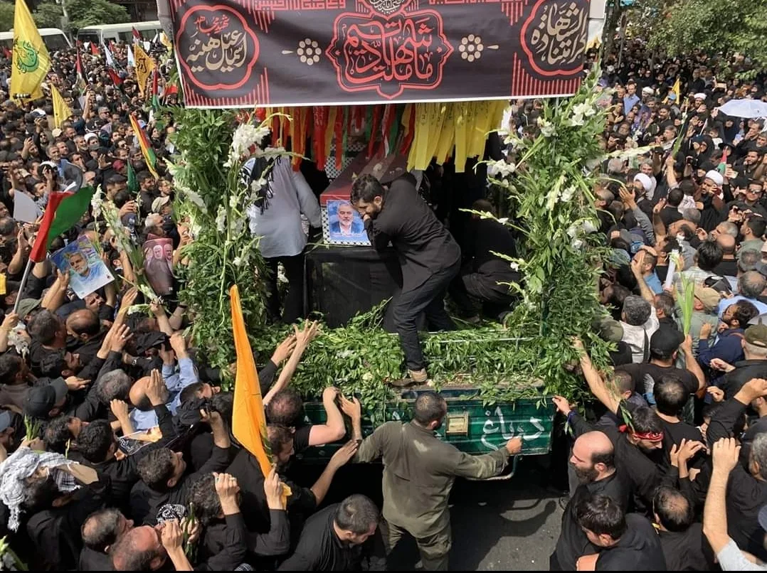 انطلاق مراسم تشييع حاشدة لإسماعيل هنية في طهران