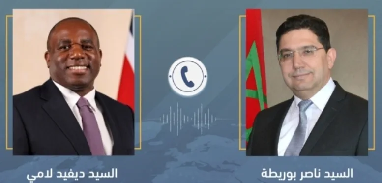 بوريطة يجري مباحثات هاتفية مع نظيره البريطاني