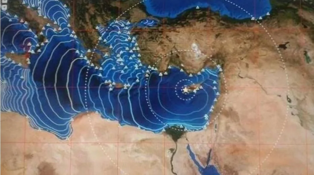 زلزال قوي يضرب البحر الأبيض المتوسط