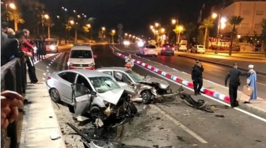 حادث سير مروع بطريق مطار طنجة