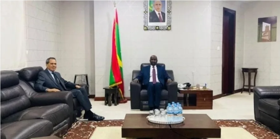 وزير الخارجية الموريتاني يجري مباحثات مع سفير المغرب بنواكشوط