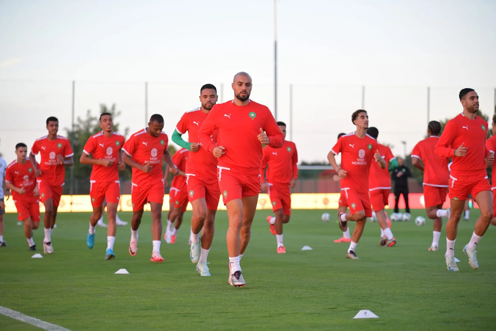 المنتخب الوطني يواصل استعداداته  لمباراتي إفريقيا الوسطى وسط أجواء تفاؤل وحماس
