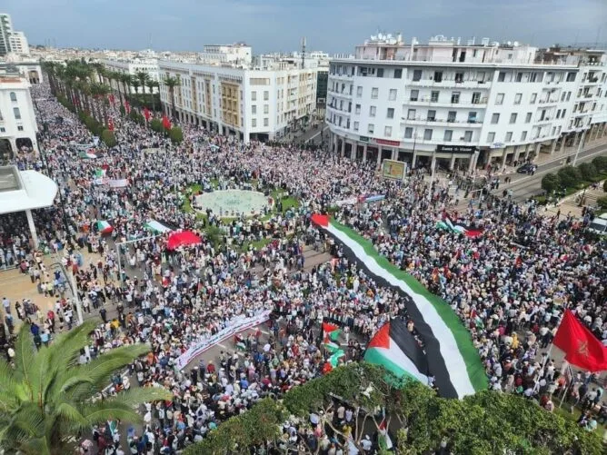 المغرب في طليعة الحراك الداعم لغزة … المظاهرات لم تتوقف منذ عام