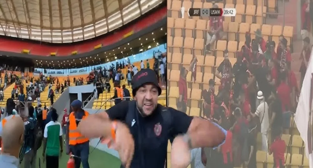 لاعبيه إستفزوا الجماهير … فريق إتحاد العاصمة الجزائري يلعب دور الضحية خلال مباراته بالسنغال