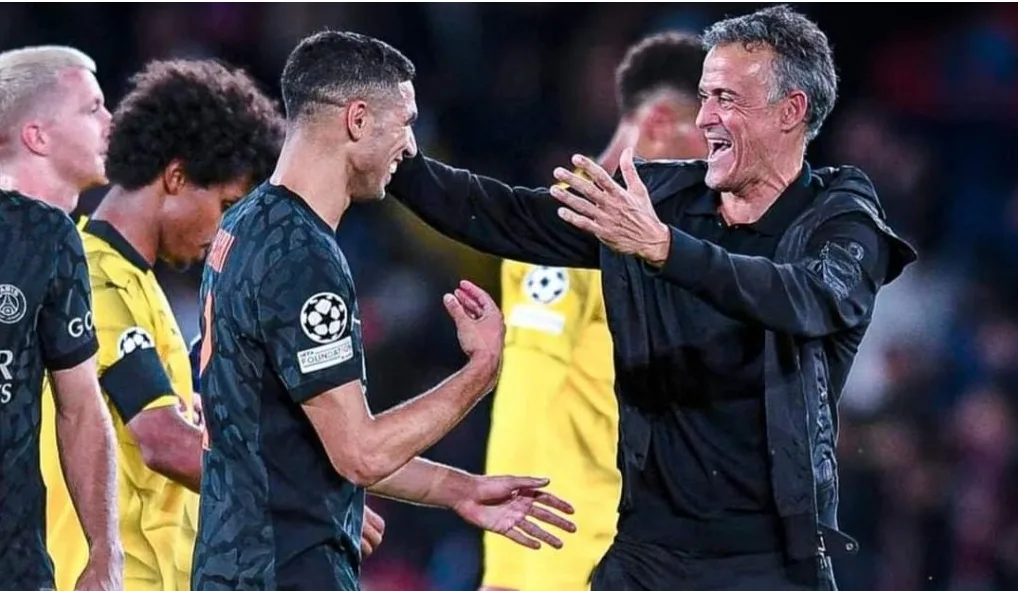 إنريكي :     أواجه مشاكل معقدة مع نجم باريس سان جيرمان الكبير حكيمي