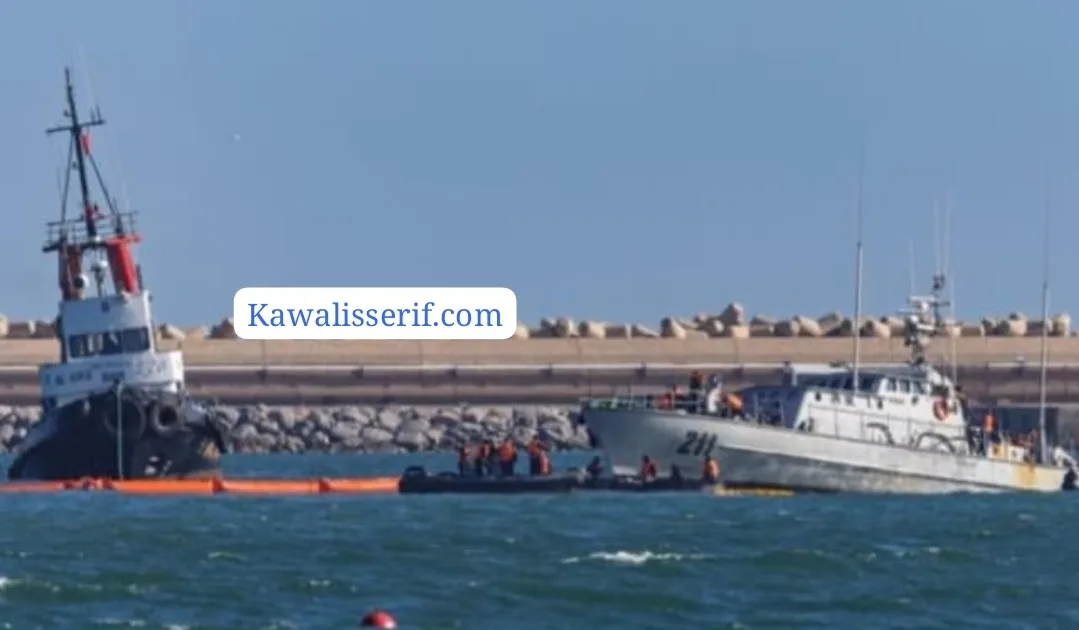 استمرار عملية إنقاذ الزورق الحربي التابع للبحرية المغربية الغارق قبالة ساحل مليلية المحتلة