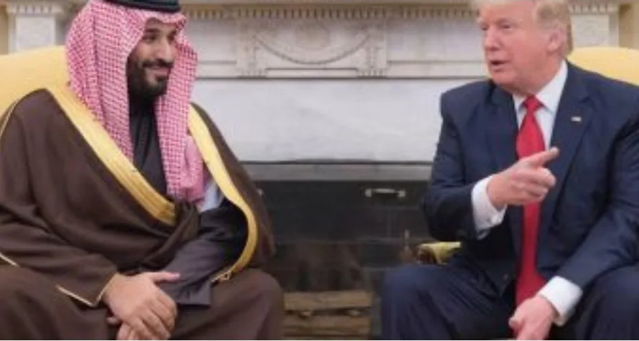 غريب :    بعد موافقة السعودية على ضخ 600 مليار دولار … ترامب يرفع السقف على ولي العهد السعودي إلى تريليون دولار