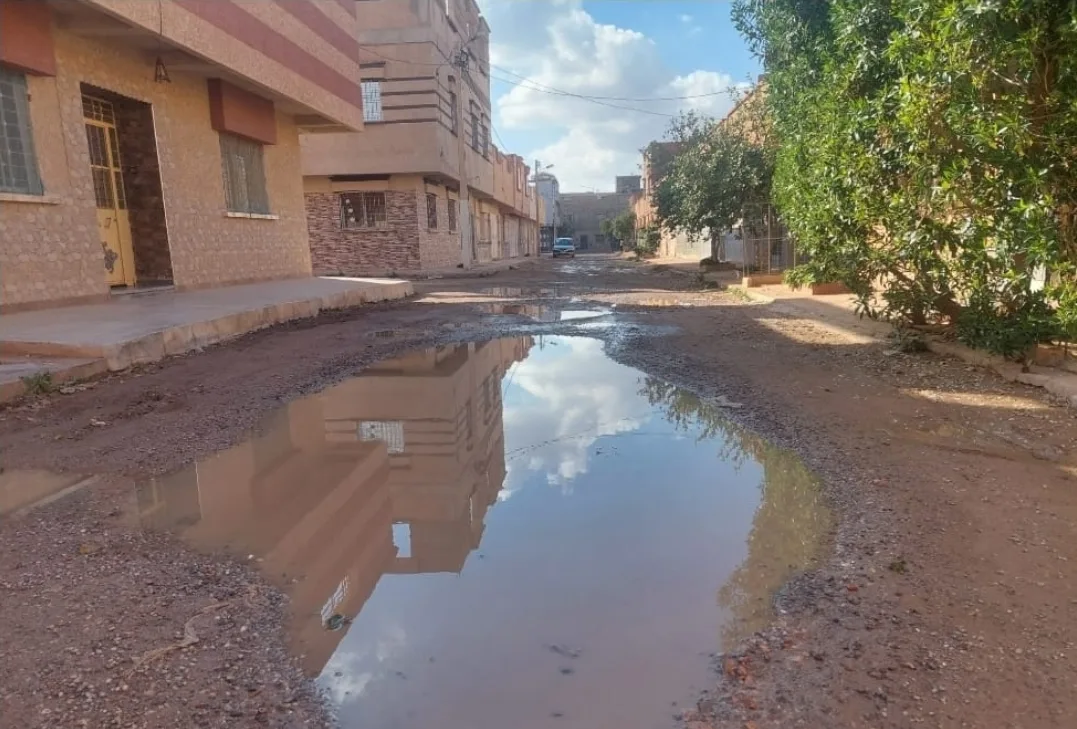 ساكنة تجزئة أكدال بوجدة تعاني من تدهور كبير في البنية التحتية