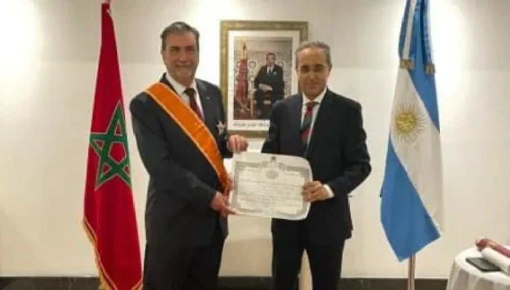المغرب يكرم سفير الأرجنتين السابق في حفل رسمي ببوينوس آيريس