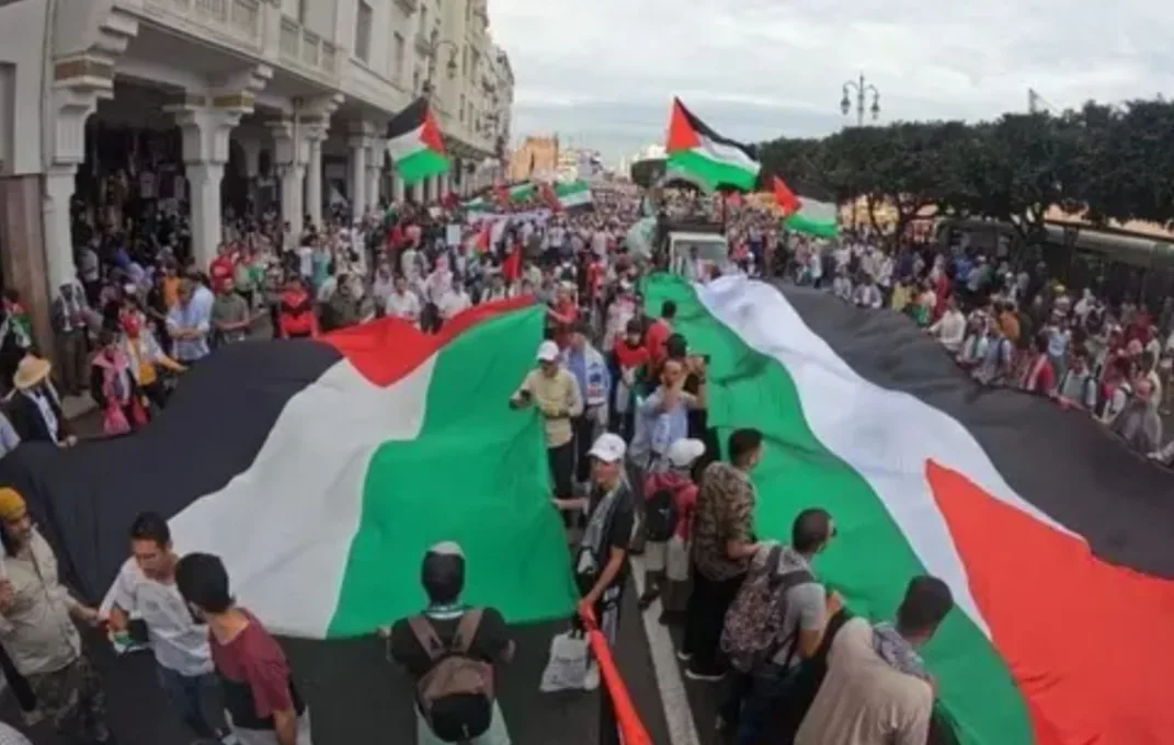 مسيرة وطنية كبرى في الرباط يوم 13 أبريل دعما لفلسطين