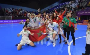 المنتخب المغربي لكرة القدم للسيدات داخل القاعة يفوز بكأس إفريقيا
