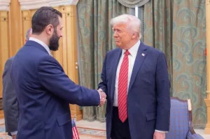 لقاء تاريخي بين الرئيس الأمريكي دونالد ترامب ونظيره السوري أحمد الشرع