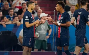 حكيمي نجم المباراة … باريس سان جيرمان بطلا للدوري الأوروبي