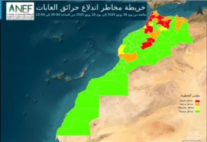 اللائحة :   المغرب يحذر من مخاطر حرائق كارثية هذا الصيف تهدد غابات طنجة العرائش تازة والناظور وبركان وأقاليم أخرى …!
