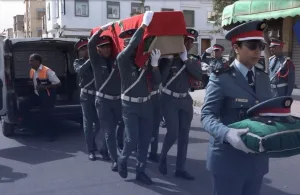 أكادير تشهد جنازة رهيبة لدركي قضى نحبه بعد دهسه في سد قضائي !!