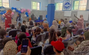 الإتحاد المغربي للشغل بالناظور يرفه على أطفال الأيدي العاملة