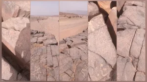 (صور)  تخريب وسرقة رسومات صخرية يهدد التراث الأثري في زاكورة