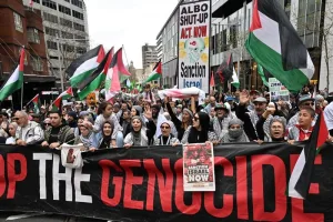 مسيرات حاشدة في أستراليا دعما لفلسطين وسط تصاعد التوتر مع إسرائيل