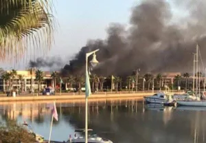 السعيدية تهتز على وقع حريق خطير في المنتجع السياحي