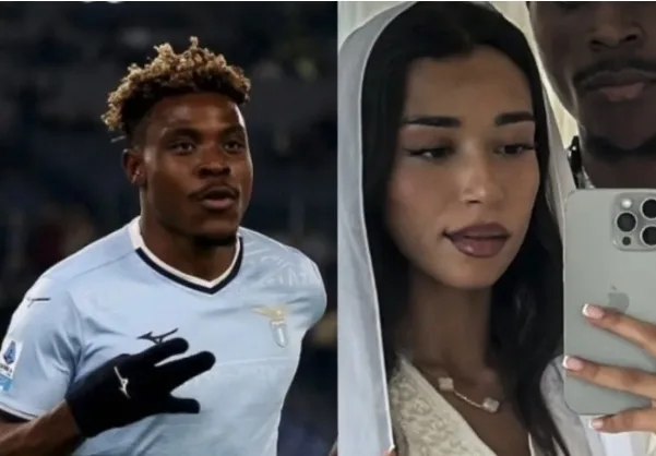 نادين بنسونة تزوجت نجم لاتسيو النيجيري ديلي باشيرو