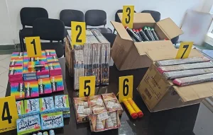 الناظور :     إحباط عملية تهريب خطيرة للمفرقعات والشهب النارية ! 