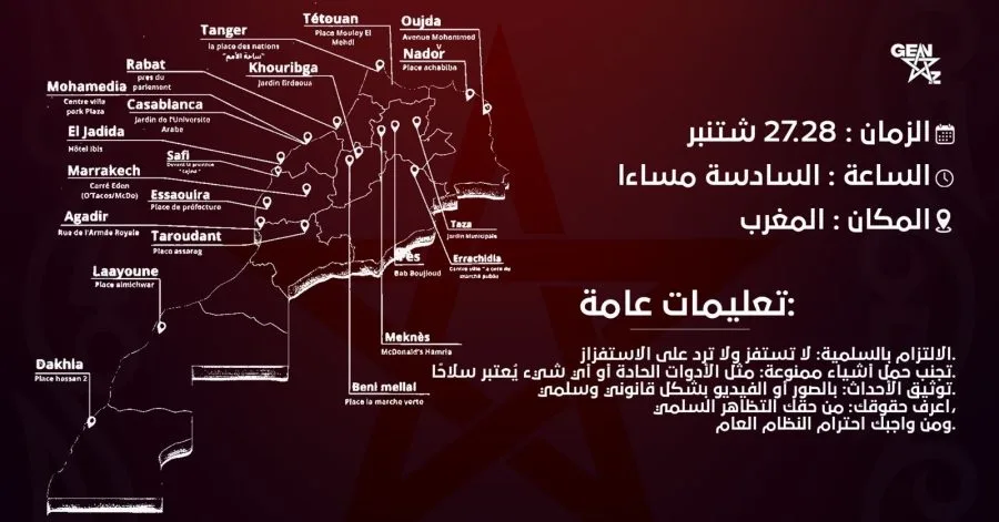 احتجاجات 27 و28 شتنبر لجيل Z بالمغرب: تكرار تجربة 20 فبراير أم صدى النيبال الرقمي؟