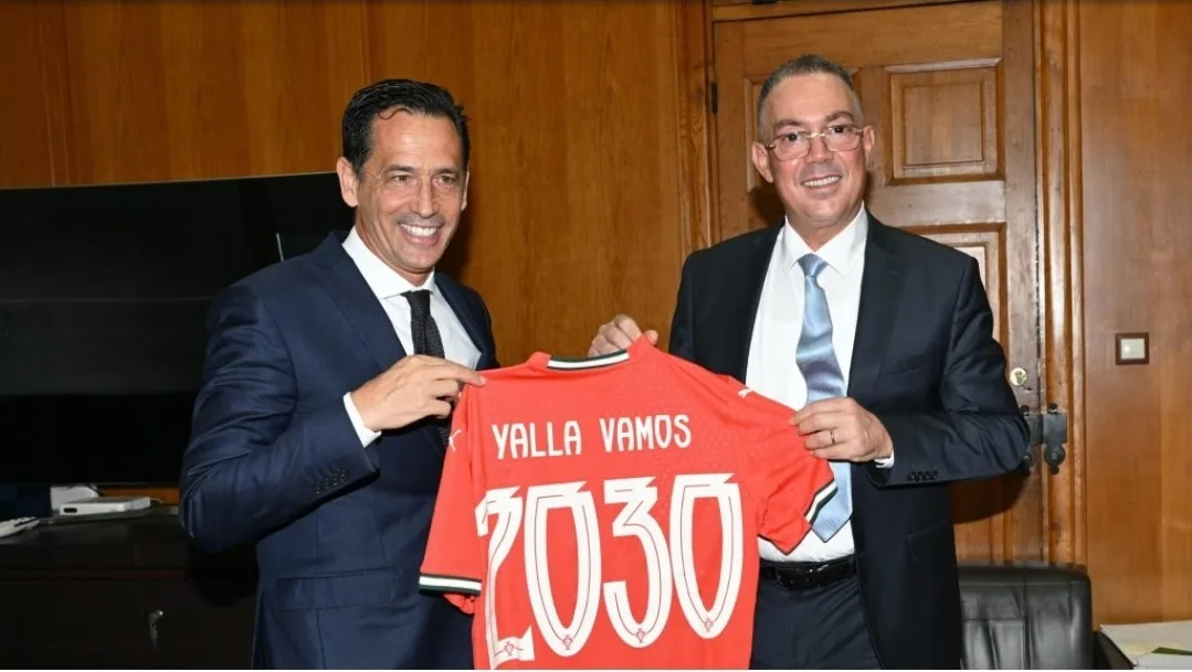 لبحث مونديال 2030 … فوزي لقجع يستقبل رئيس الإتحاد البرتغالي لكرة القدم