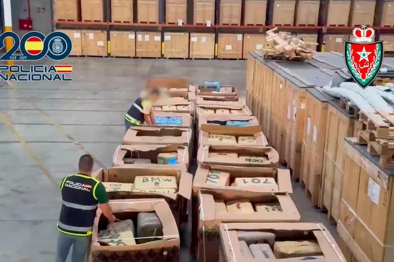 الشرطة الإسبانية تحبط تهريب أكثر من 11 طناً من الحشيش بتعاون مع المغرب