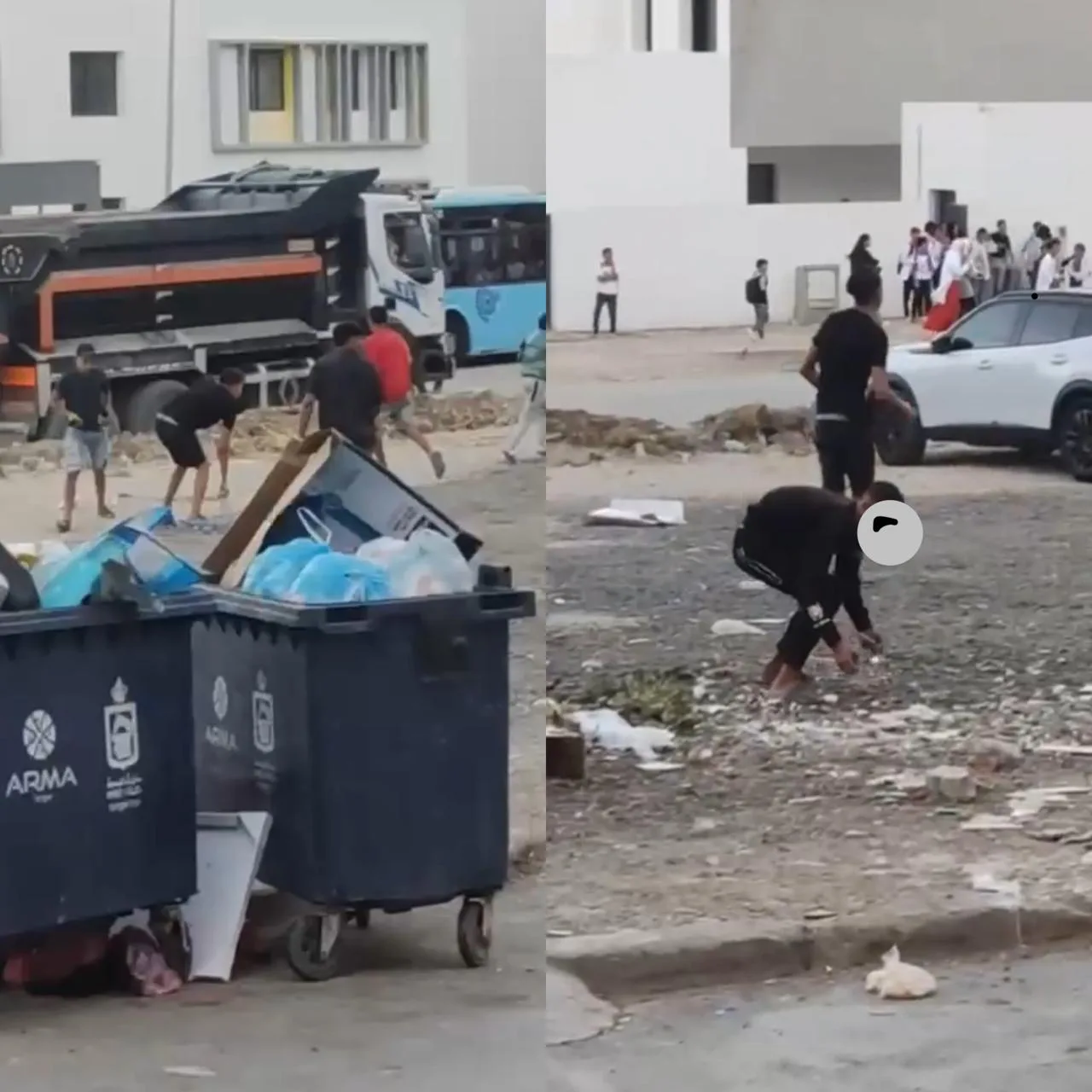 توقيف قاصرين بعد حادث تراشق بالحجارة قرب مدرسة بطنجة